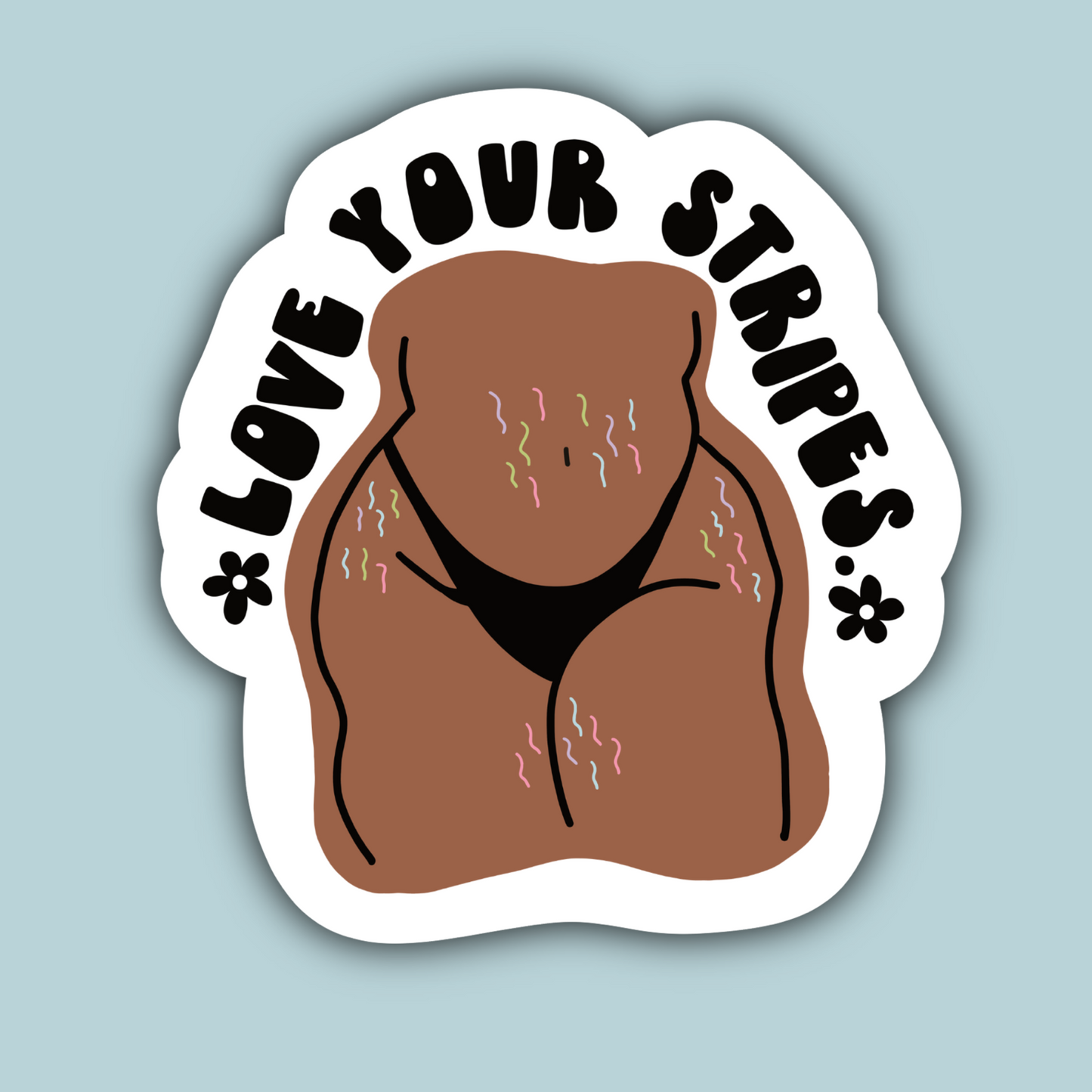 Love Your Stripes Sticker