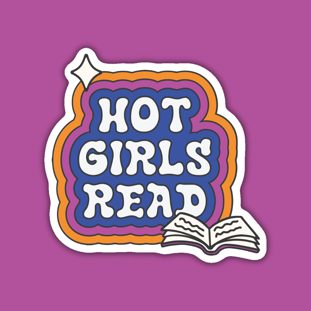 Hot Girls Read Sticker