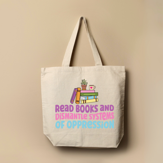 a tote bag hanging on a wall