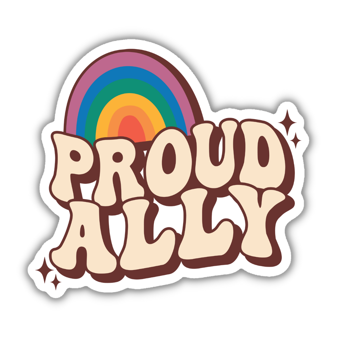 Proud LGBTQ+ Ally Sticker