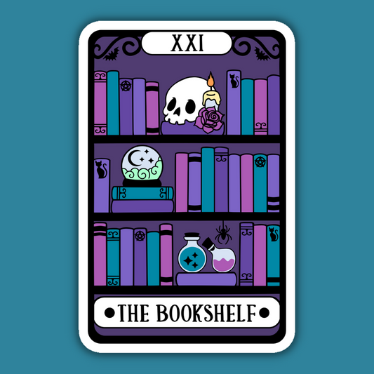 The Bookshelf Alternative Tarot Sticker