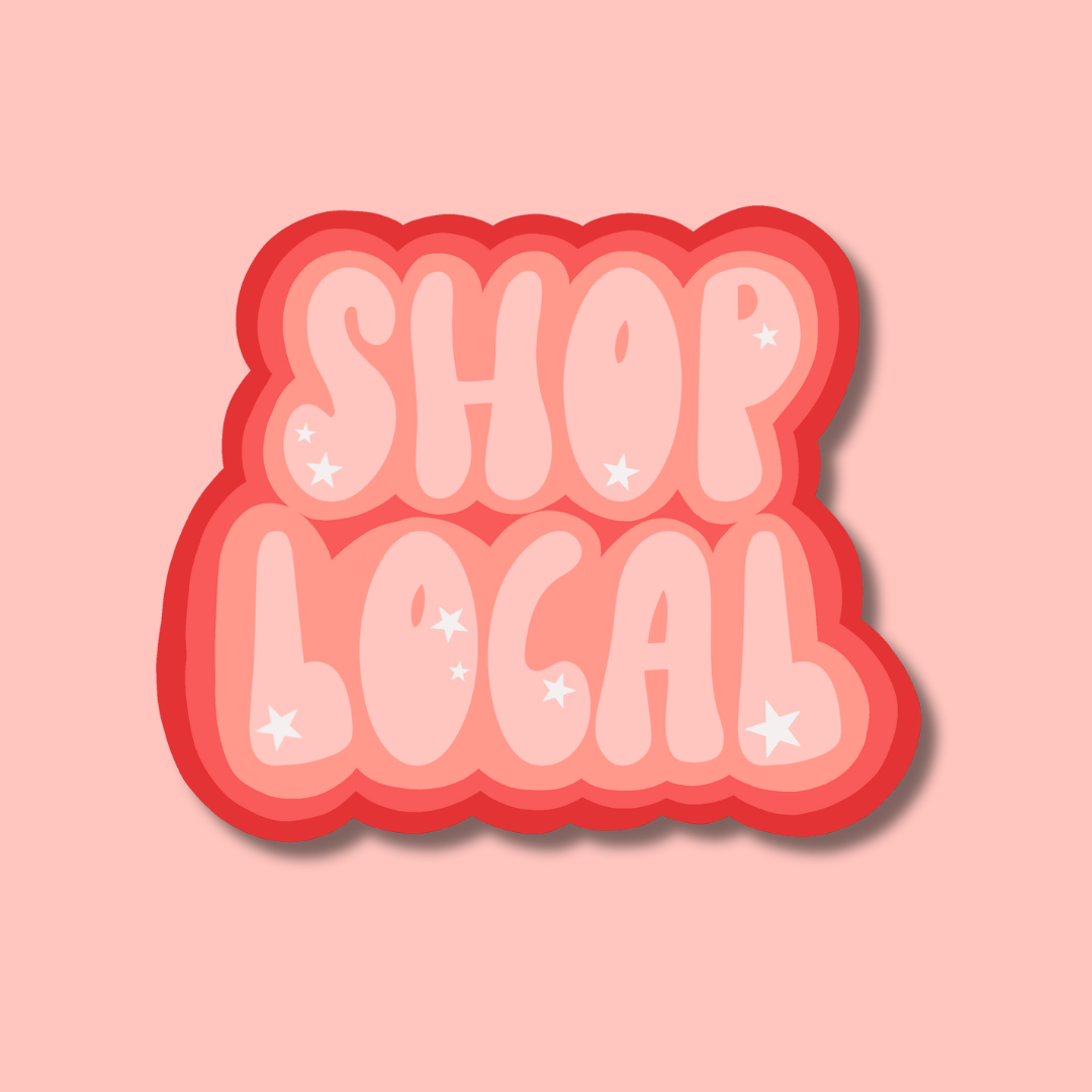 Shop Local Sticker- Indigo Maiden