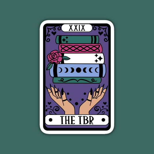 The TBR Tarot Card Sticker