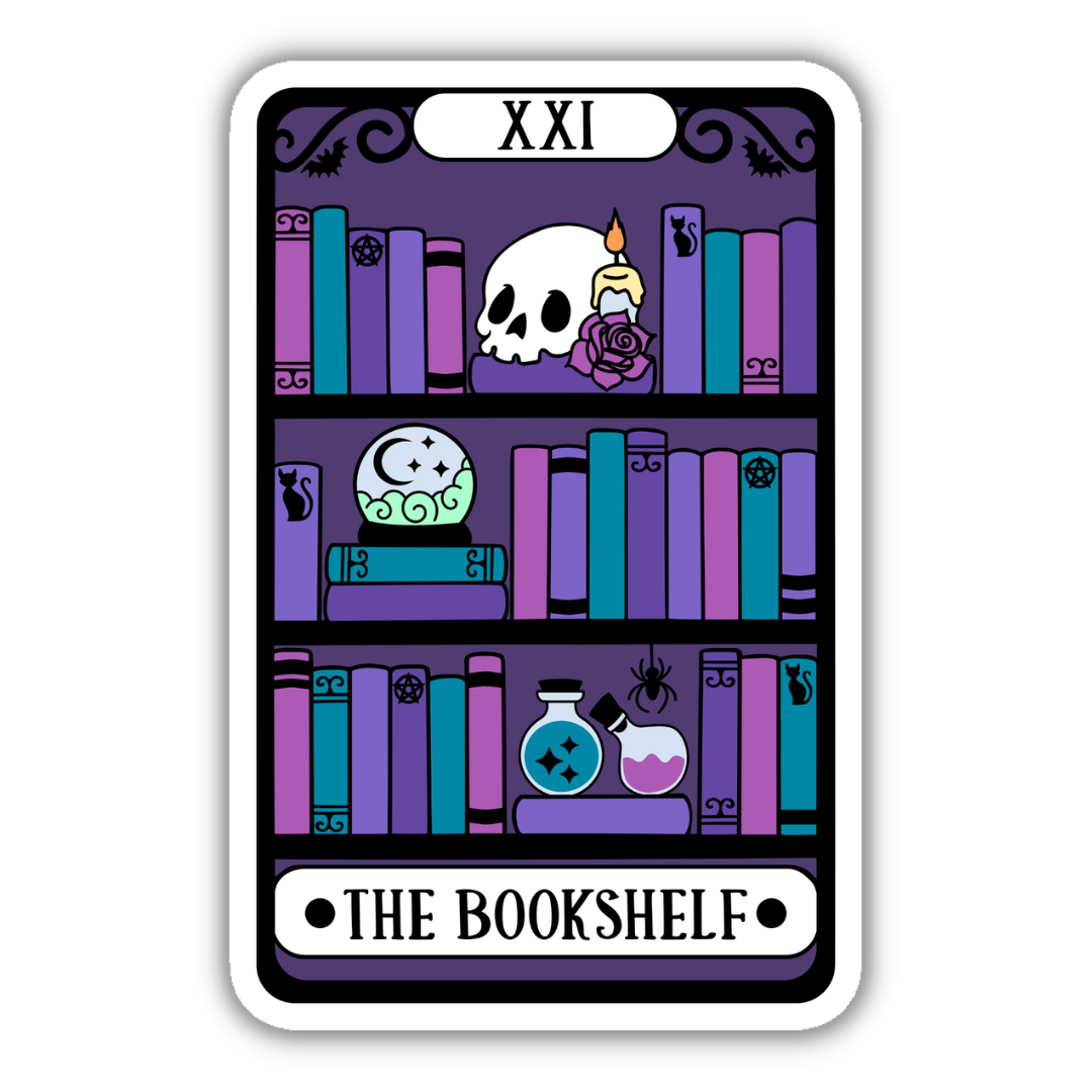 The Bookshelf Alternative Tarot Sticker