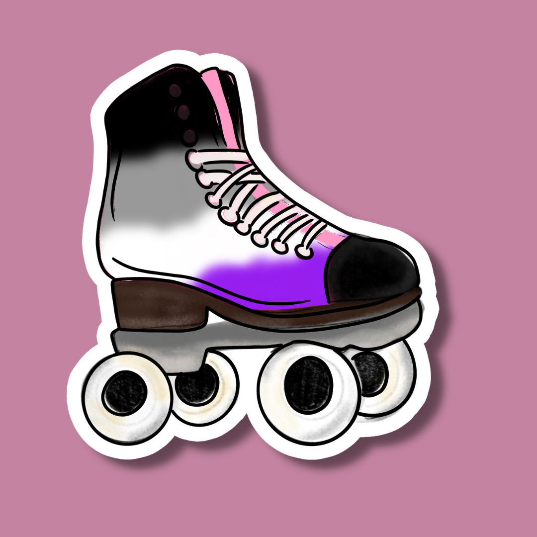 LGBTQ+ Pride Roller Skate Stickers