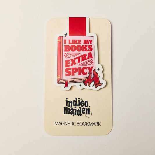I Like My Books Extra Spicy Magnetic Bookmark