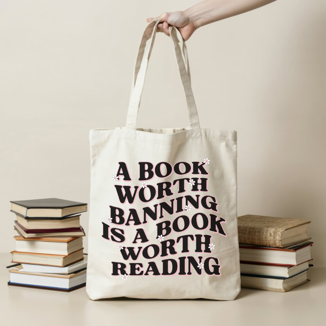 a book worth banishing is a book worth reading tote bag