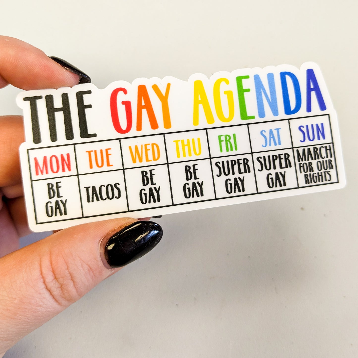 The Gay Agenda Sticker