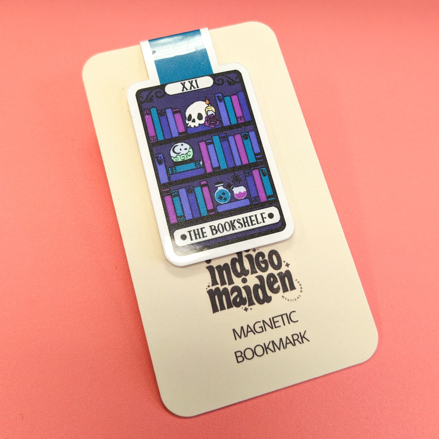 The Bookshelf Alternative Tarot Magnetic Bookmark