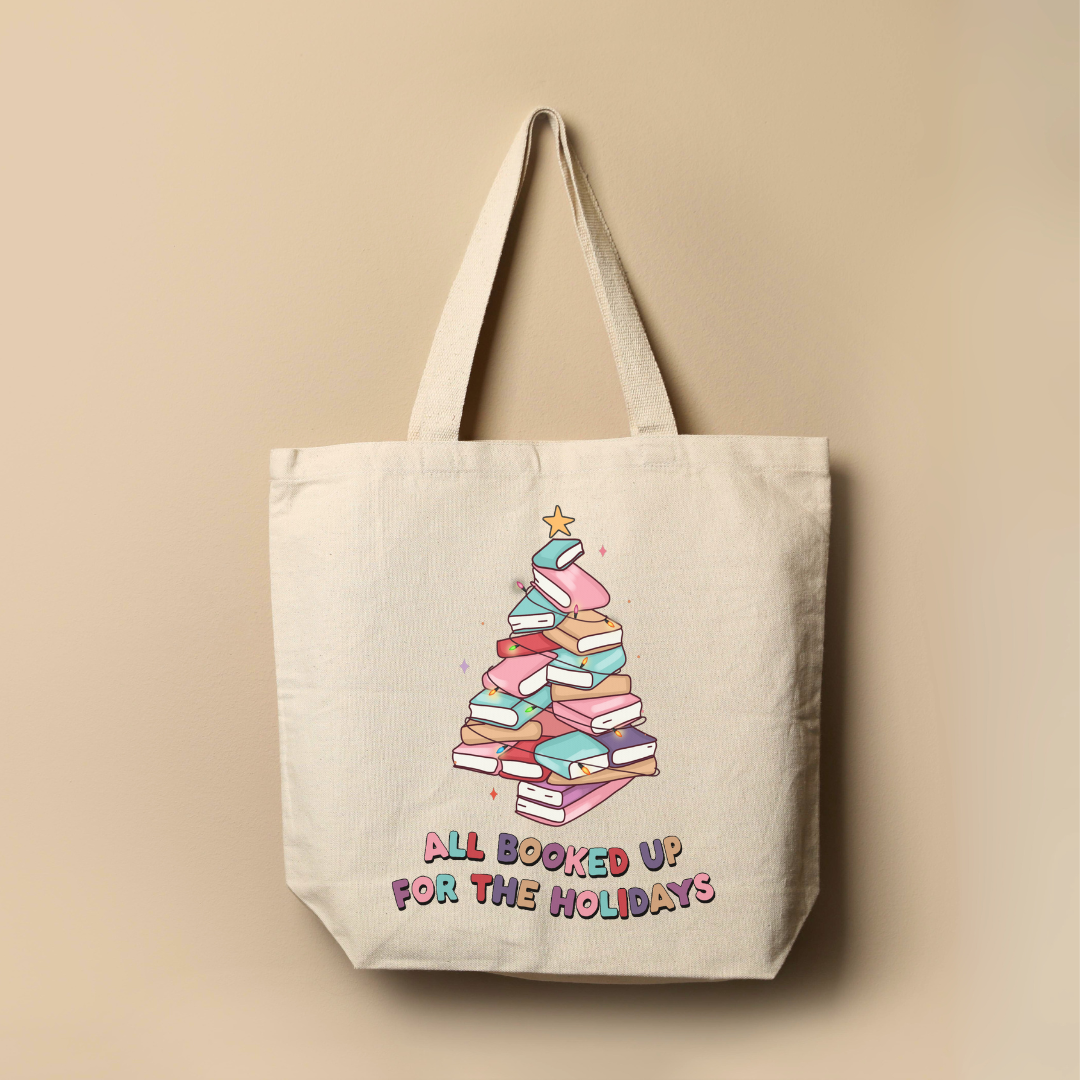 All Booked Up For the Holidays Tote Bag