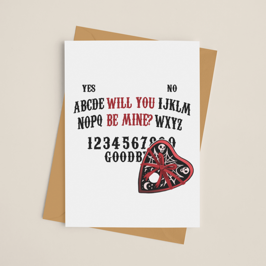 Will You Be Mine Ouija Board Love Greeting Card