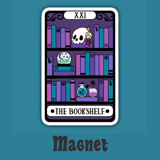 The Bookshelf Alternative Tarot Magnet