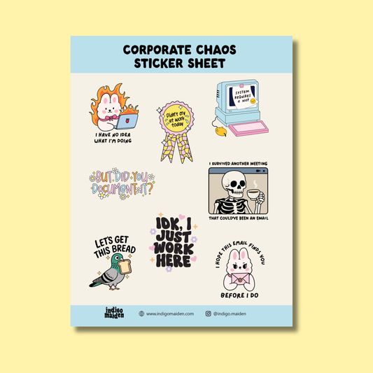 Corporate Chaos Sticker Sheet
