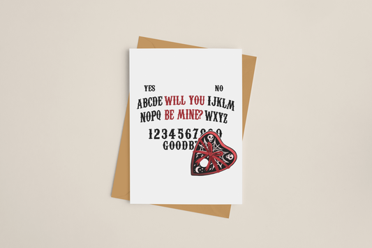 Will You Be Mine Ouija Greeting Card