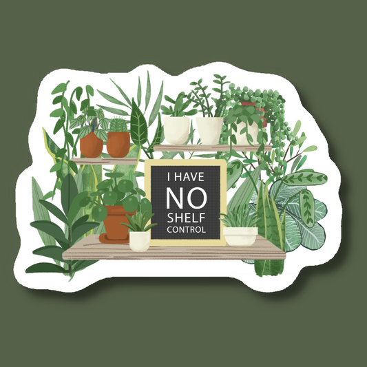 I Have No Shelf Control Sticker