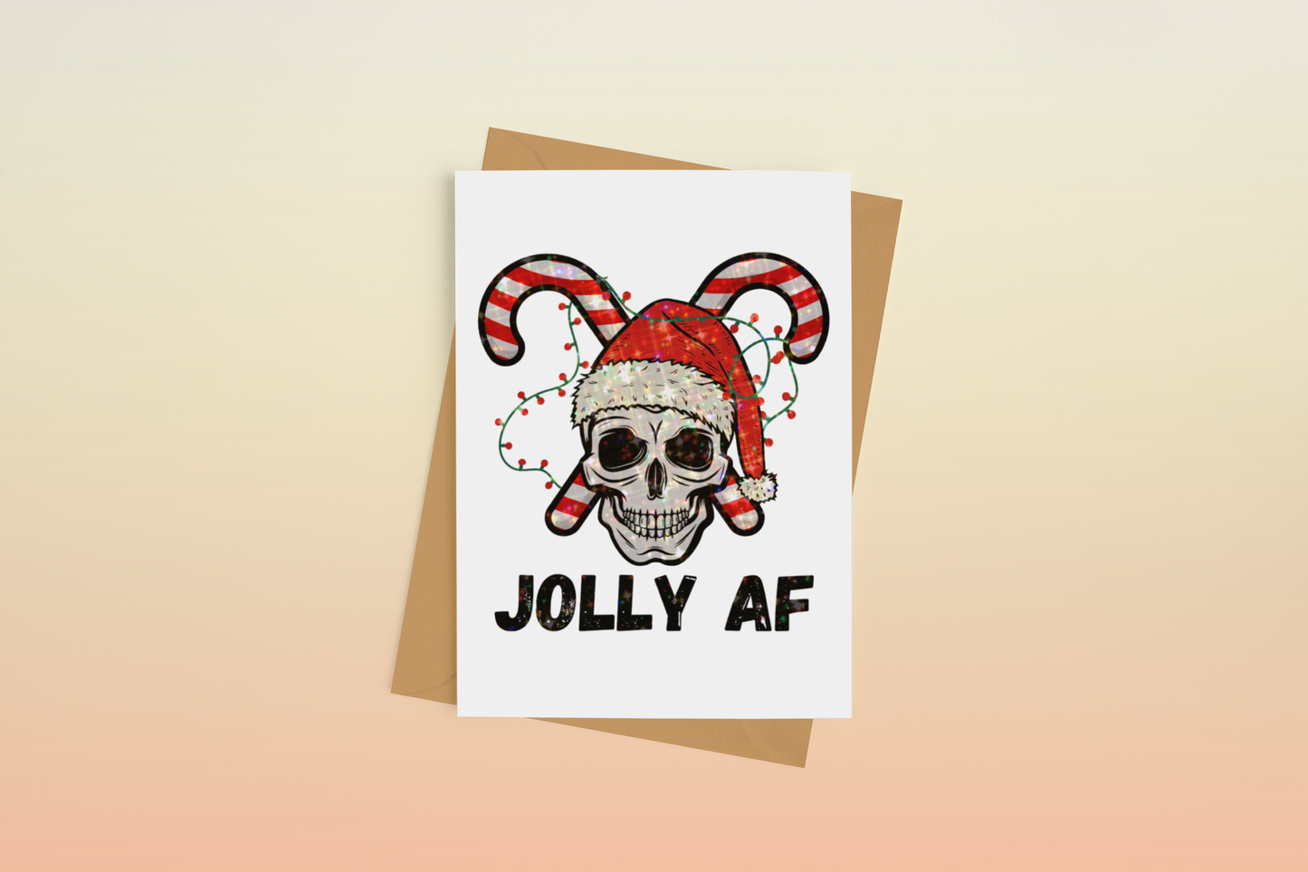 Jolly AF Greeting Card