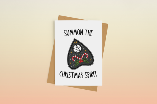 Summon the Christmas Spirit Greeting Card