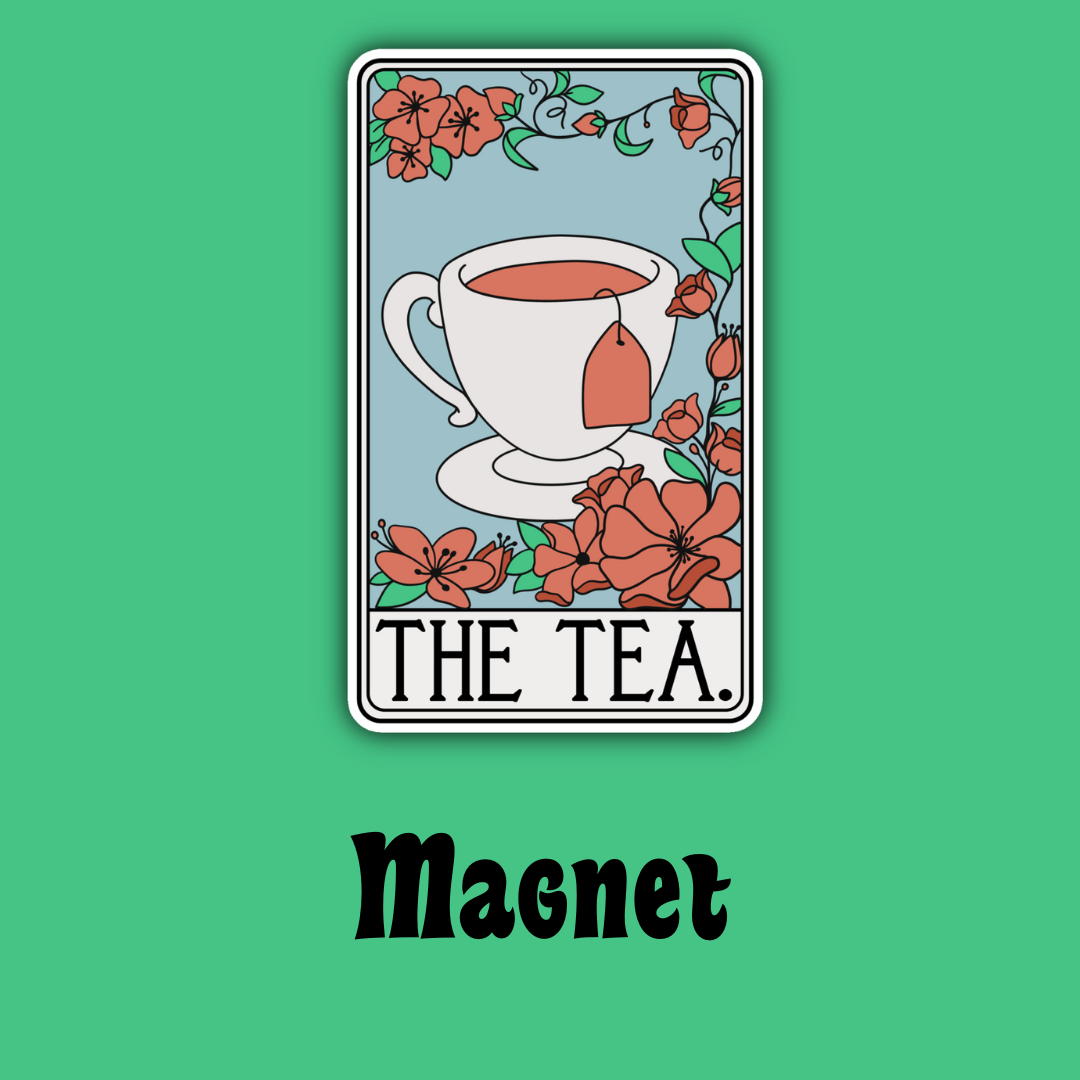 The Tea Tarot Card Magnet