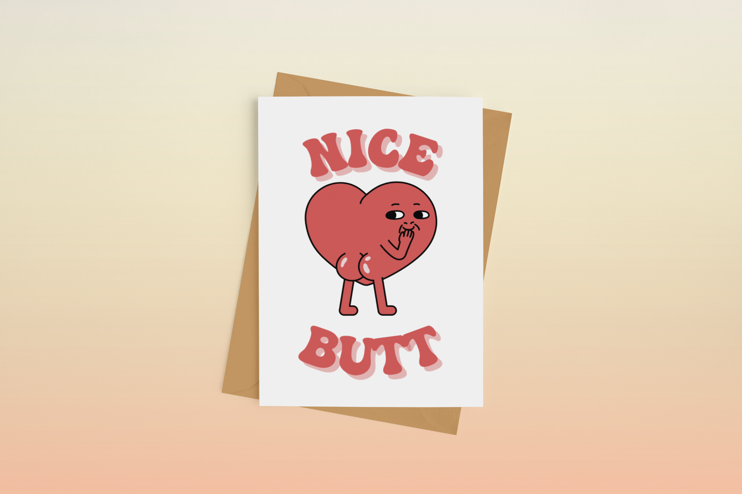 Nice Butt Greeting Card