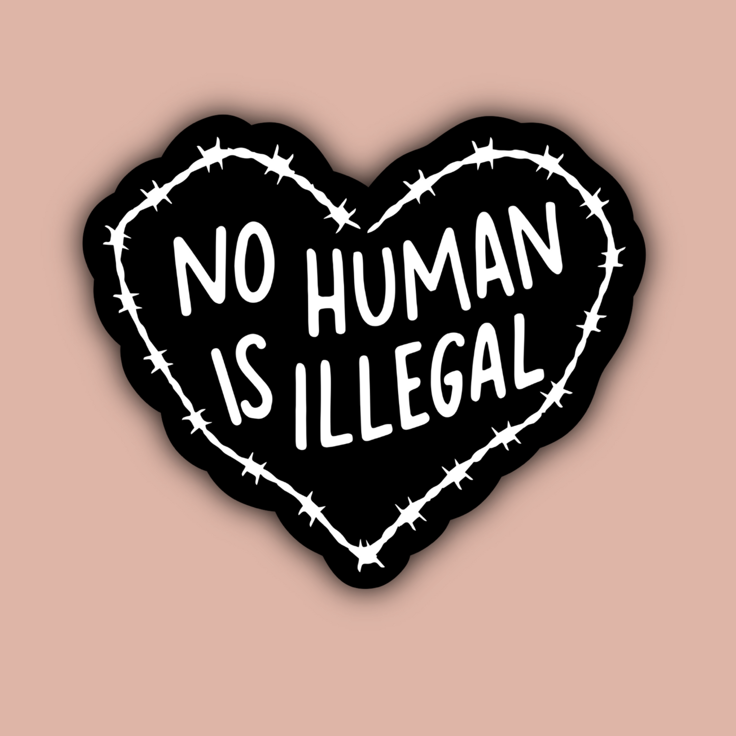 No Human is Illegal Sticker