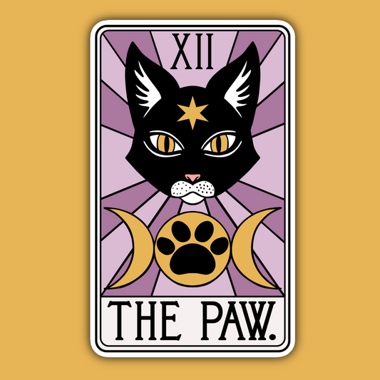 The Paw Cat Tarot Card Sticker