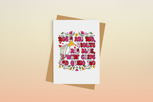 Chips and Queso Greeting Card