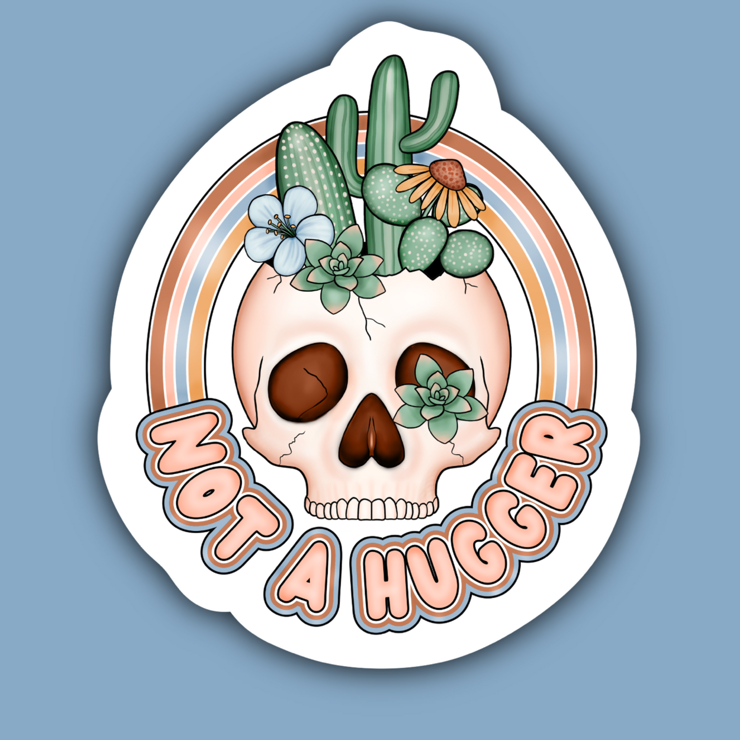 Not a Hugger Sticker