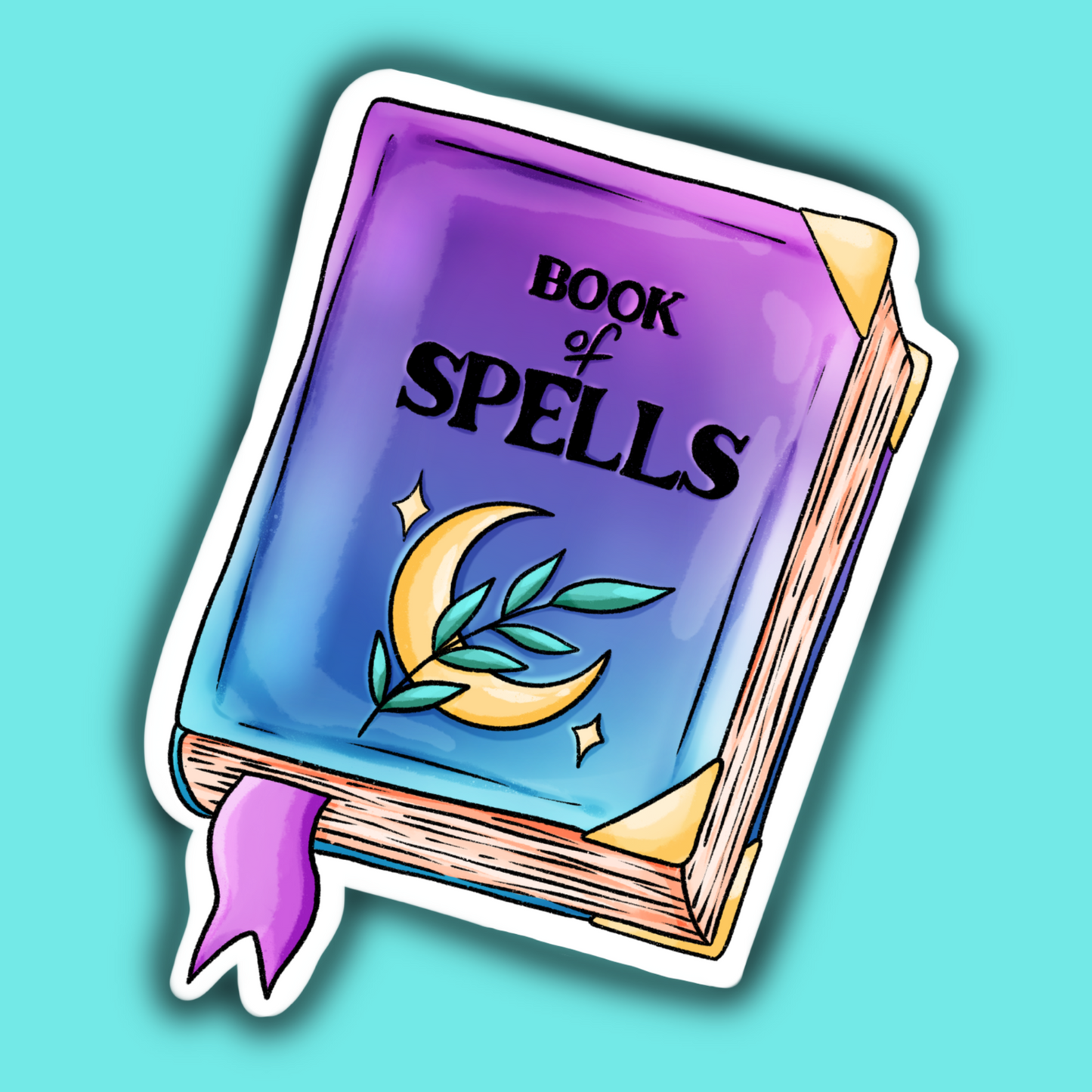 Book of Spells Sticker