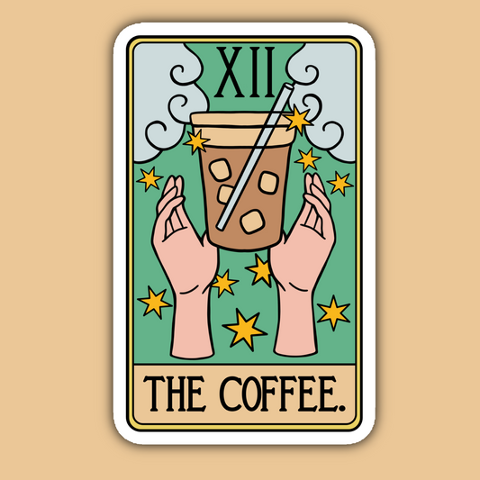 The Coffee Tarot Card Sticker