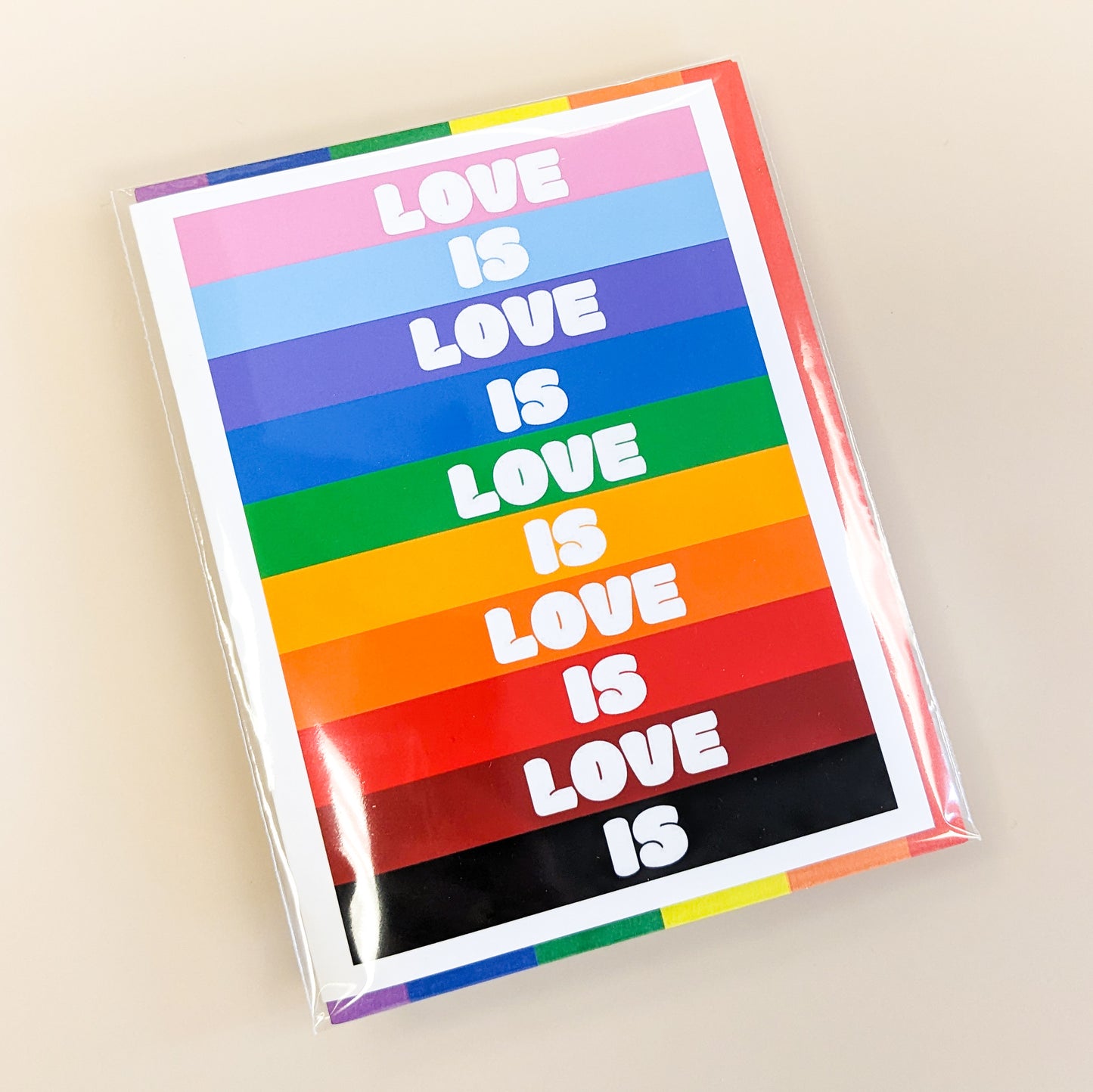 Love is Love Rainbow LGBTQ+ Pride Greeting Card