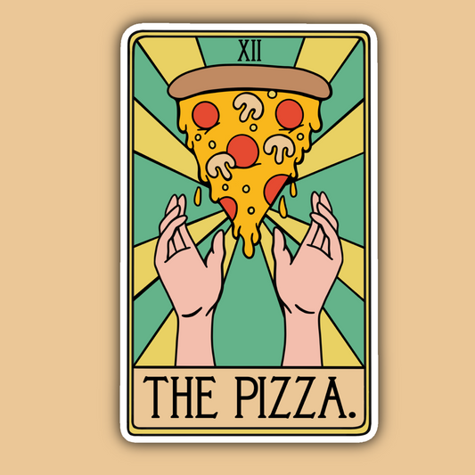 The Pizza Tarot Card Sticker