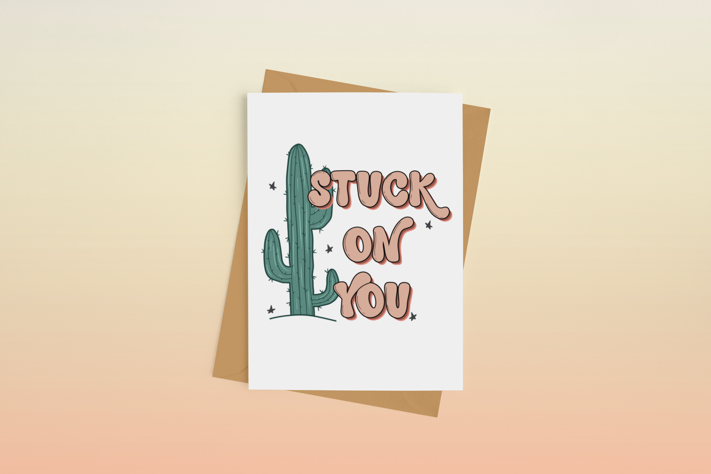 Stuck on You Greeting Card