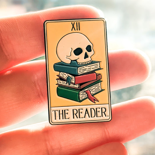 The Reader Tarot Card Enamel Pin